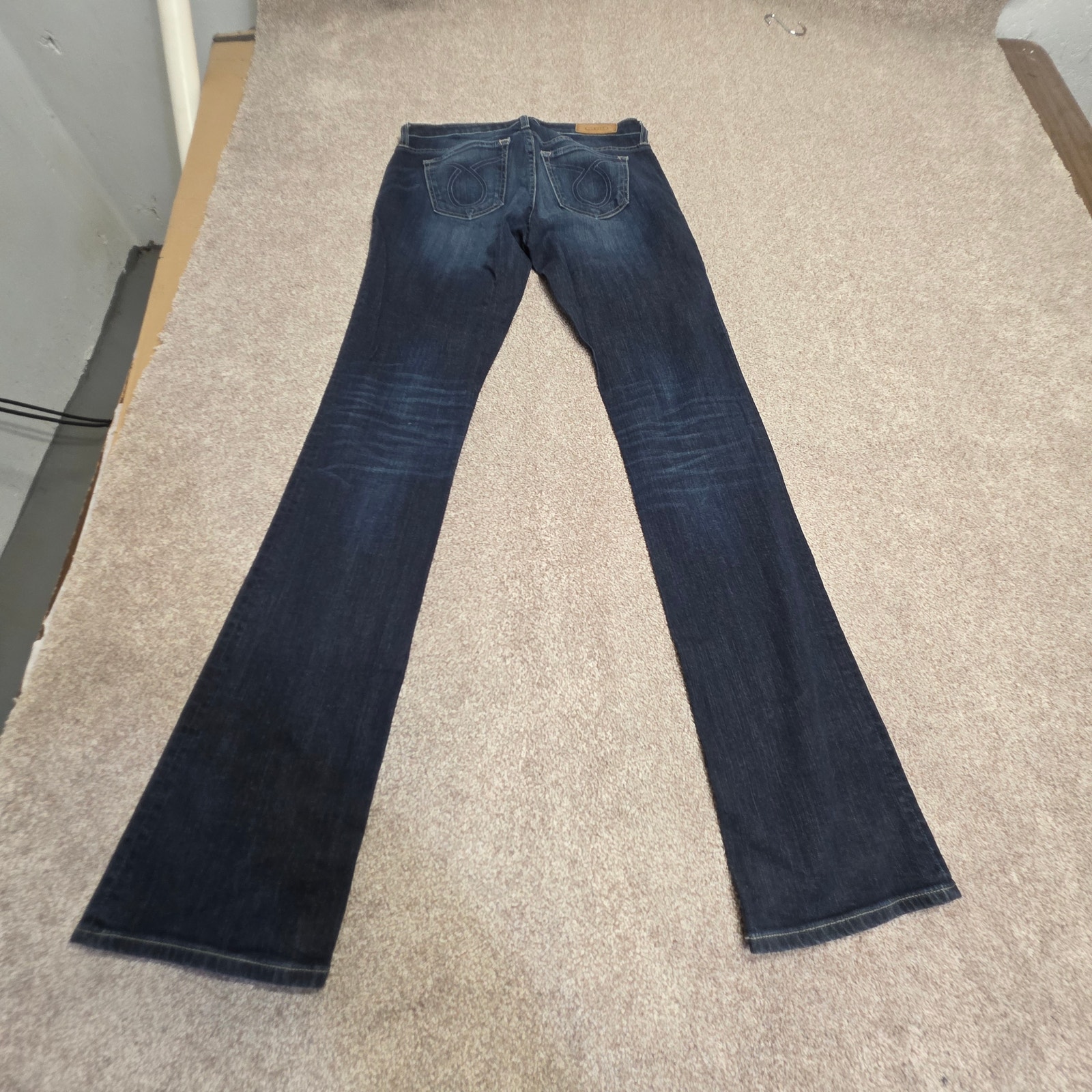 Y2k 2000s Indie Sleaze Big Star Maddie Bootcut Jeans Sz 27 Extra Long Low Rise